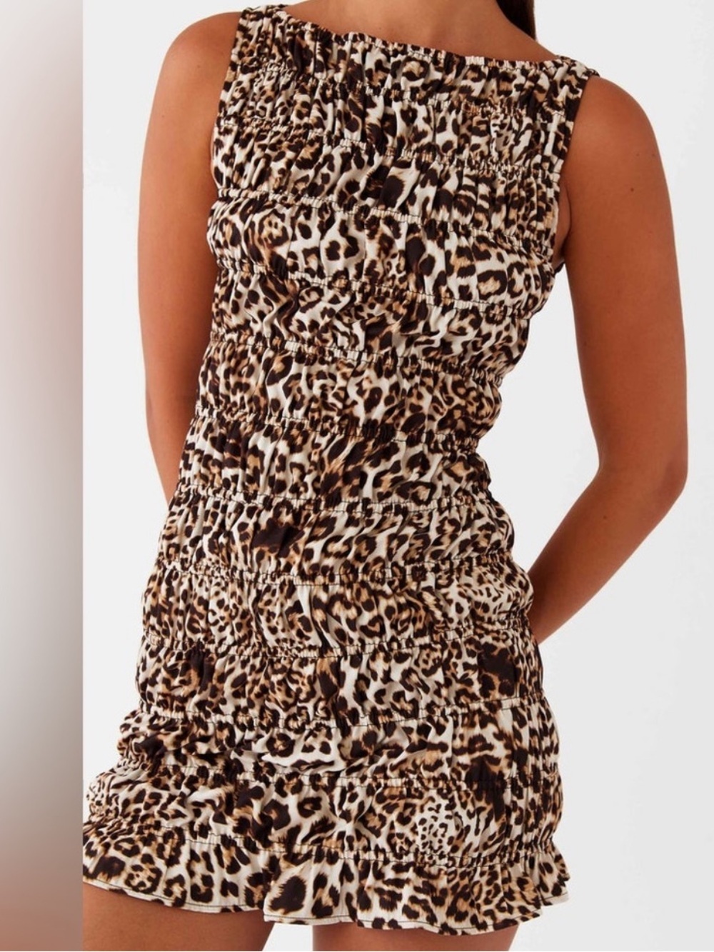 Peppermayo Jenny Mini Bodycon Dress Animal Print size 0